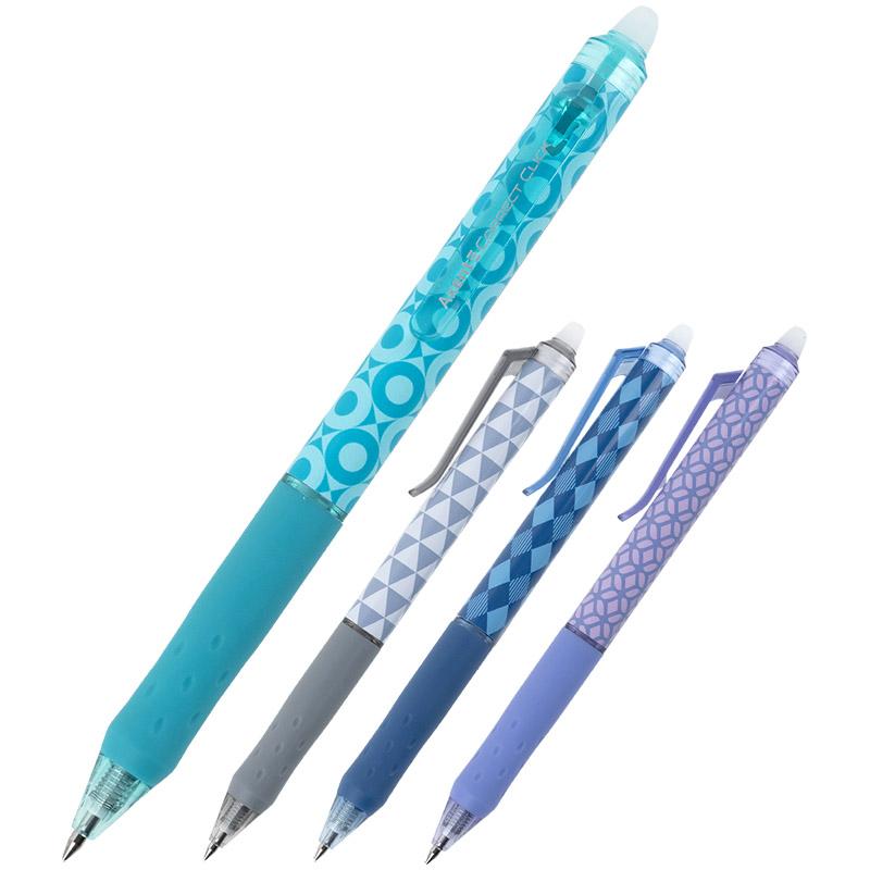 Ручка гелева автоматична "пиши-стирай" AXENT AG1128-02-A Correct Click, синя